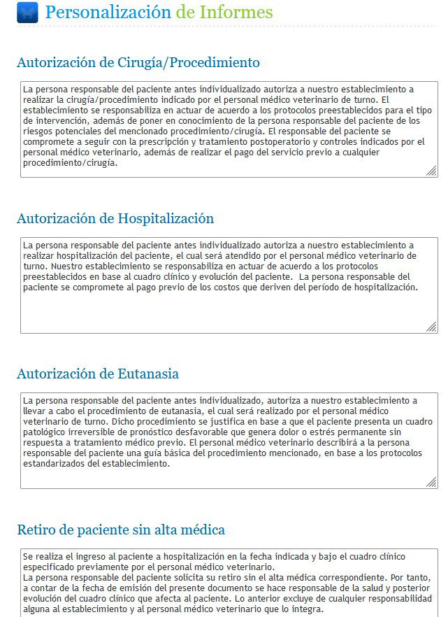 Sistema de Personalización de Informes NoahVet